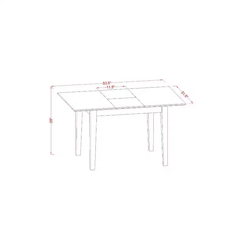 Ensemble de salle à manger HomeStock : table avec rallonge et chaises de salle à manger