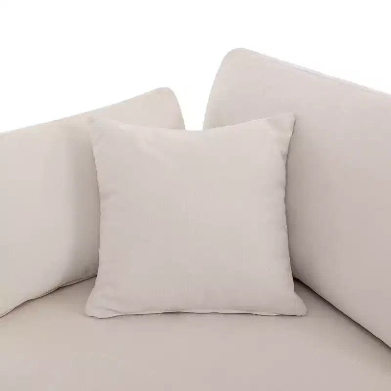 Canapé sectionnel convertible en U Okak avec pouf mobile, canapé rembourré moderne à 6 places pour salon, appartement