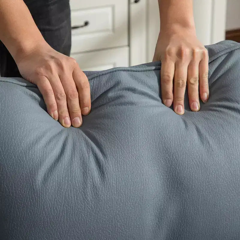 Fauteuil pivotant à 360° avec rangement dissimulé, fauteuil club une place avec oreiller pour salon, chambre, salle de lecture - ModernLuxe