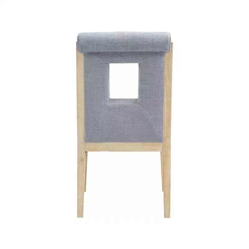 Meridian Furniture, Chaises de salle à manger Gwendolyn en tissu texturé lin, lot de 2