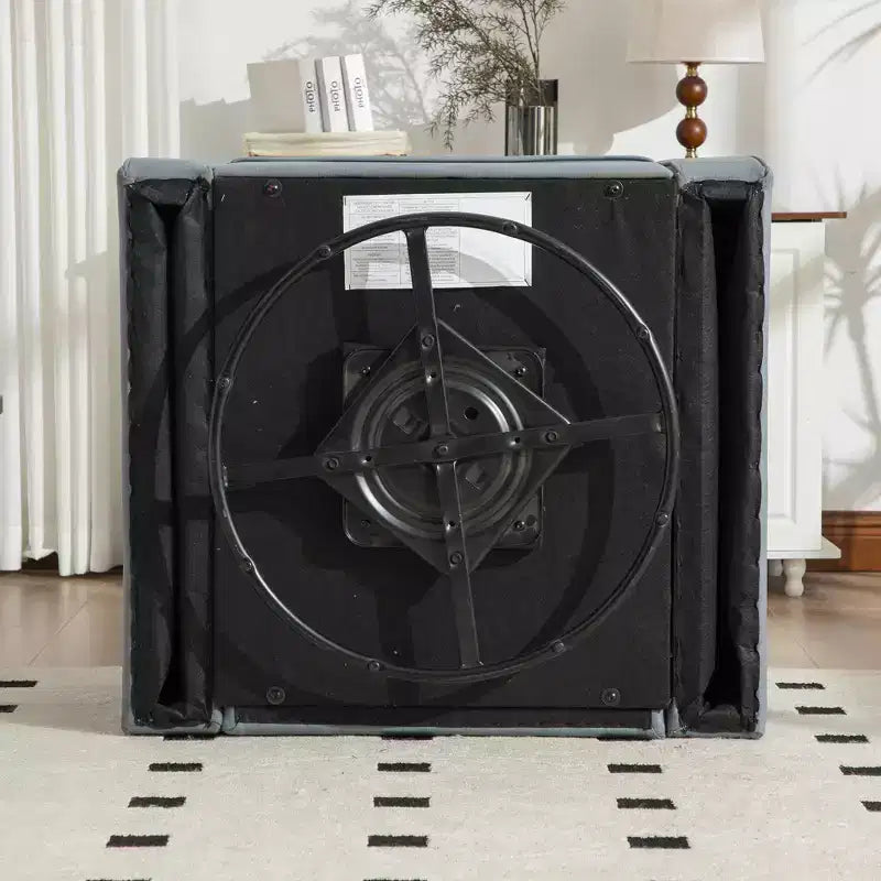 Fauteuil pivotant à 360° avec rangement dissimulé, fauteuil club une place avec oreiller pour salon, chambre, salle de lecture - ModernLuxe