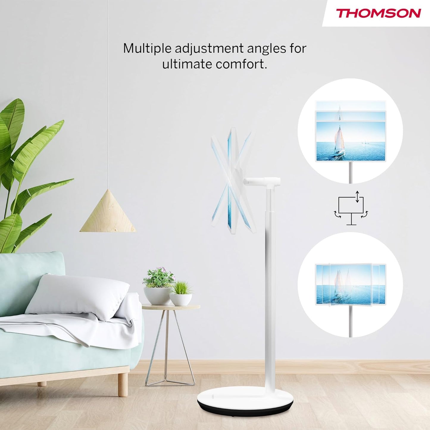 THOMSON Go TV 32 Pouces (81 cm), téléviseur Android Portable – HD Ready (1366x768), Commande vocale, Netflix, Disney,Google,Bluetooth 5.1, Wi-FI, Fonction Hotspot, autonomie Jusqu’à 4 Heures