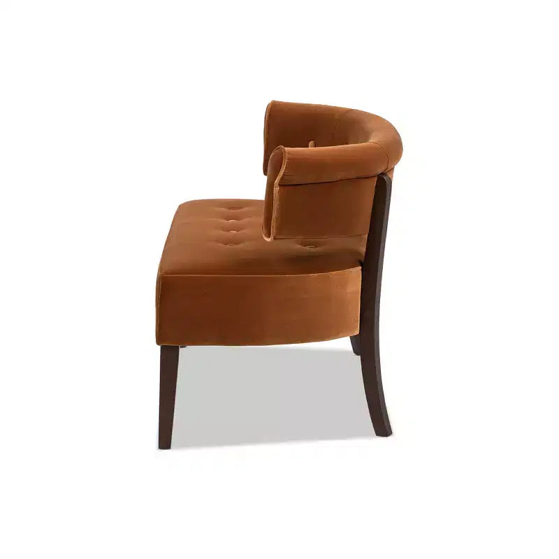 Banc causeuse capitonné avec accoudoirs Jared Jennifer Taylor Home