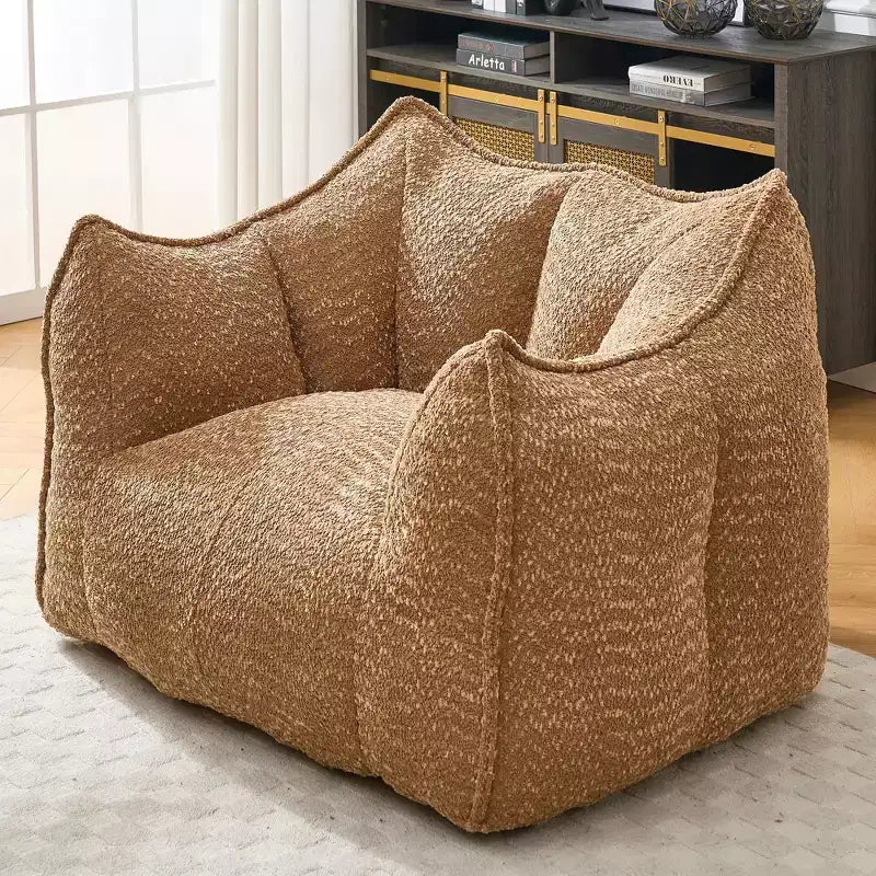 Fauteuils canapés avec mousse haute résilience pour salons et chambres, canapés paresseux carrés confortables, canapés pour adultes pour jouer, lire et regarder la télévision
