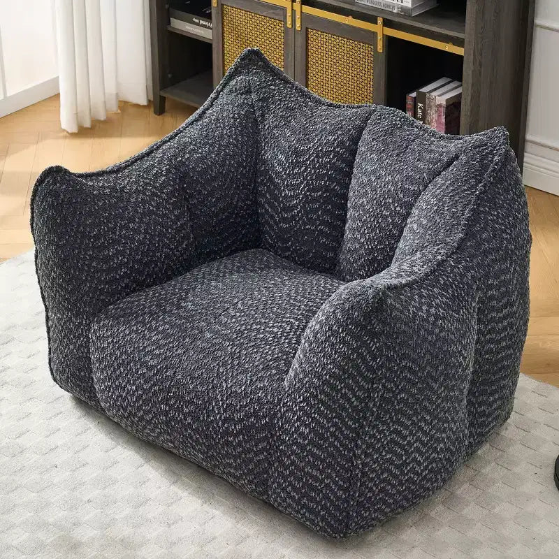 Fauteuils canapés avec mousse haute résilience pour salons et chambres, canapés paresseux carrés confortables, canapés pour adultes pour jouer, lire et regarder la télévision