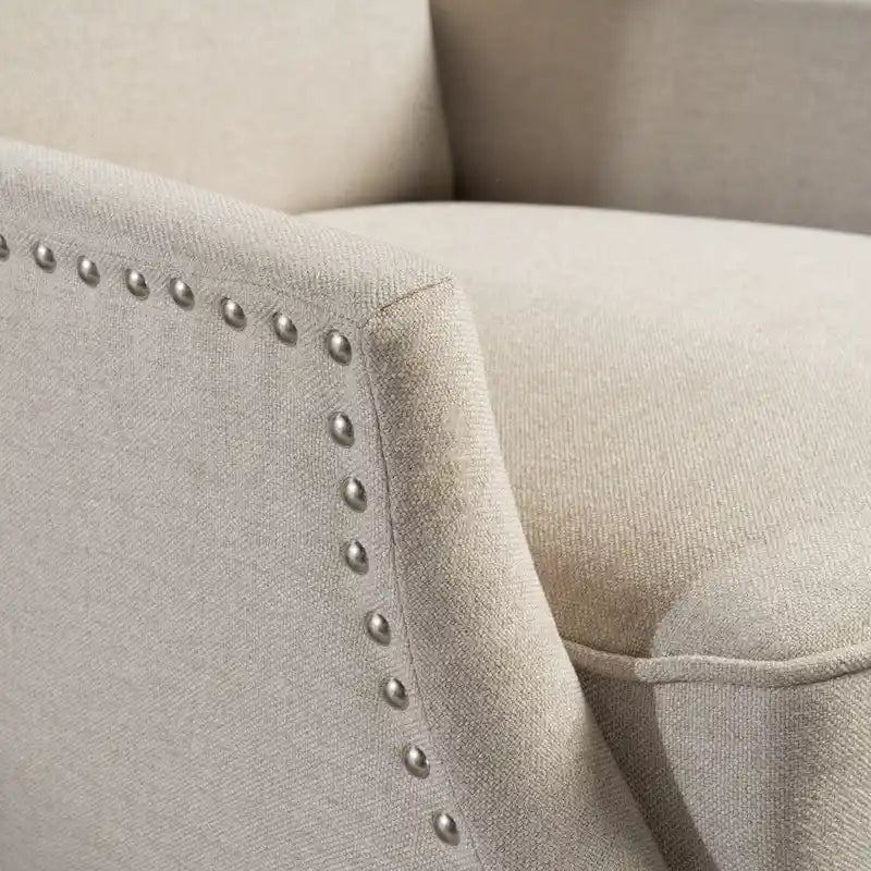 Fauteuil inclinable à dossier haut, rembourré, style classique, pour salon
