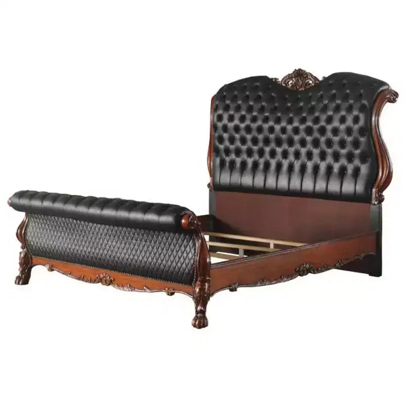Lit Queen 103" Dresden PU et Chêne Cerisier - Acme Furniture
