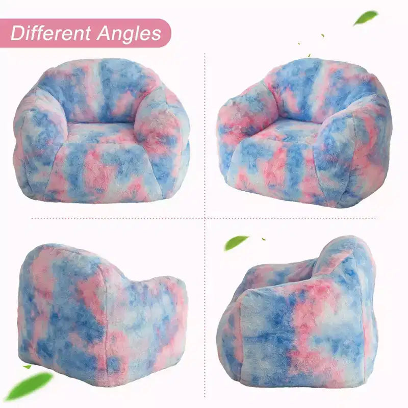 Fauteuil poire oversize en fausse fourrure rembourré de mousse, canapé douillet pour adultes et enfants, parfait pour les jeux vidéo, la lecture et les dortoirs
