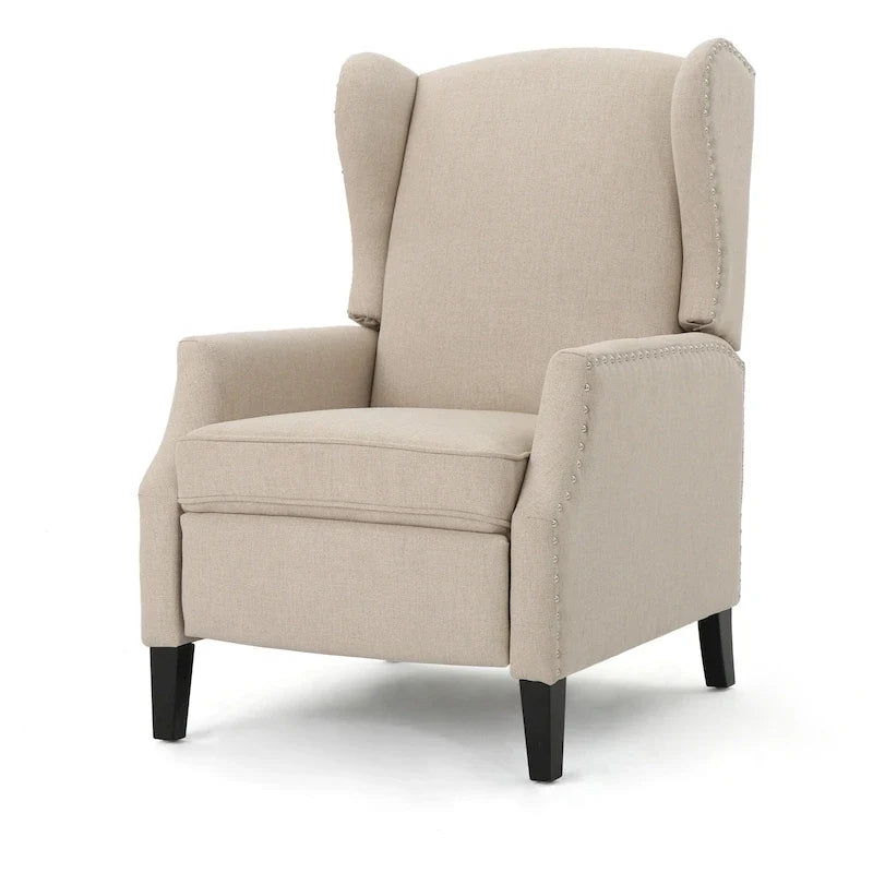 Fauteuil inclinable à dossier haut, rembourré, style classique, pour salon