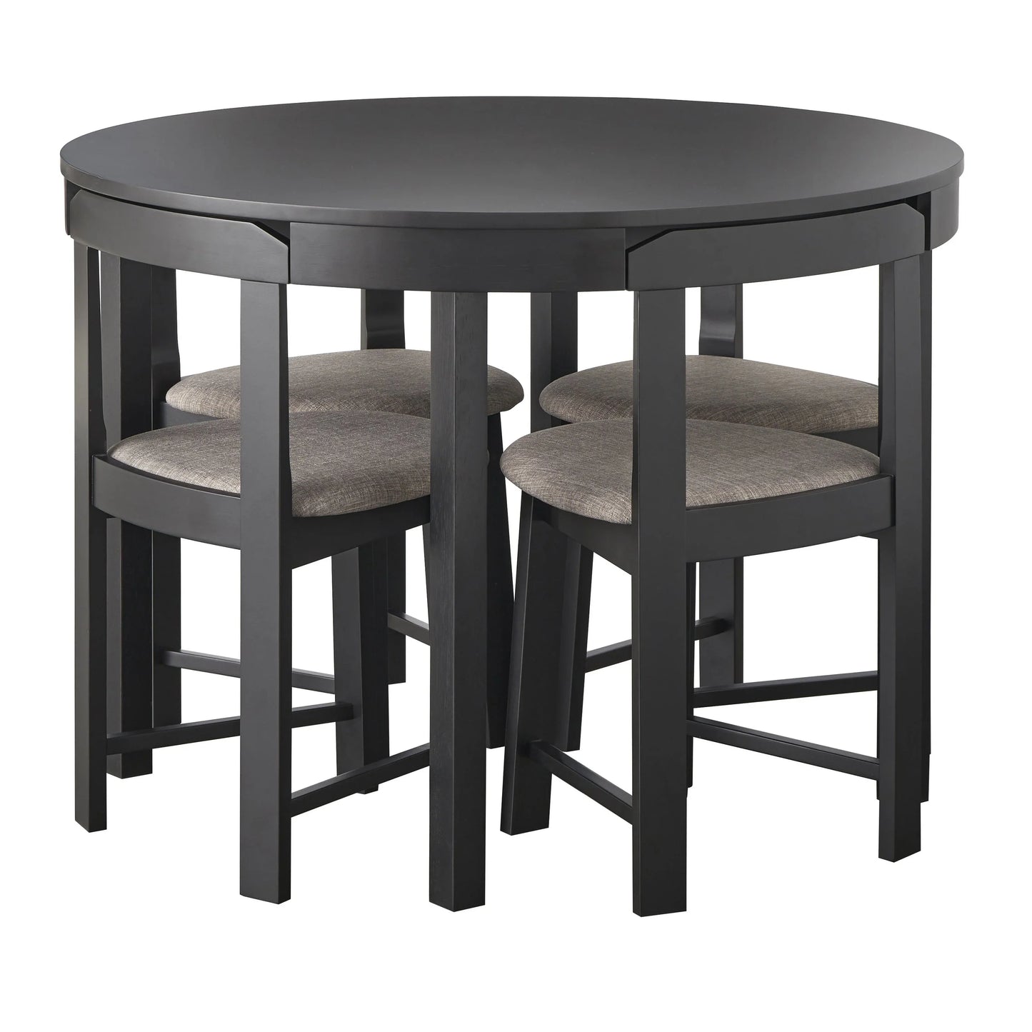 Ensemble de salle à manger rond compact 5 pièces Harrisburg Tobey