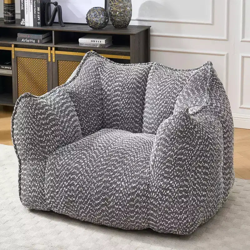 Fauteuils canapés avec mousse haute résilience pour salons et chambres, canapés paresseux carrés confortables, canapés pour adultes pour jouer, lire et regarder la télévision