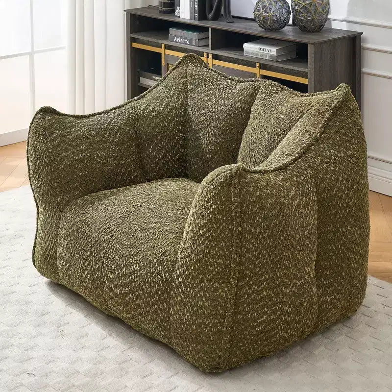 Fauteuils canapés avec mousse haute résilience pour salons et chambres, canapés paresseux carrés confortables, canapés pour adultes pour jouer, lire et regarder la télévision