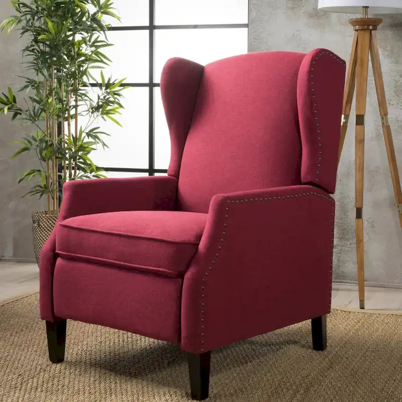 Fauteuil inclinable à dossier haut, rembourré, style classique, pour salon