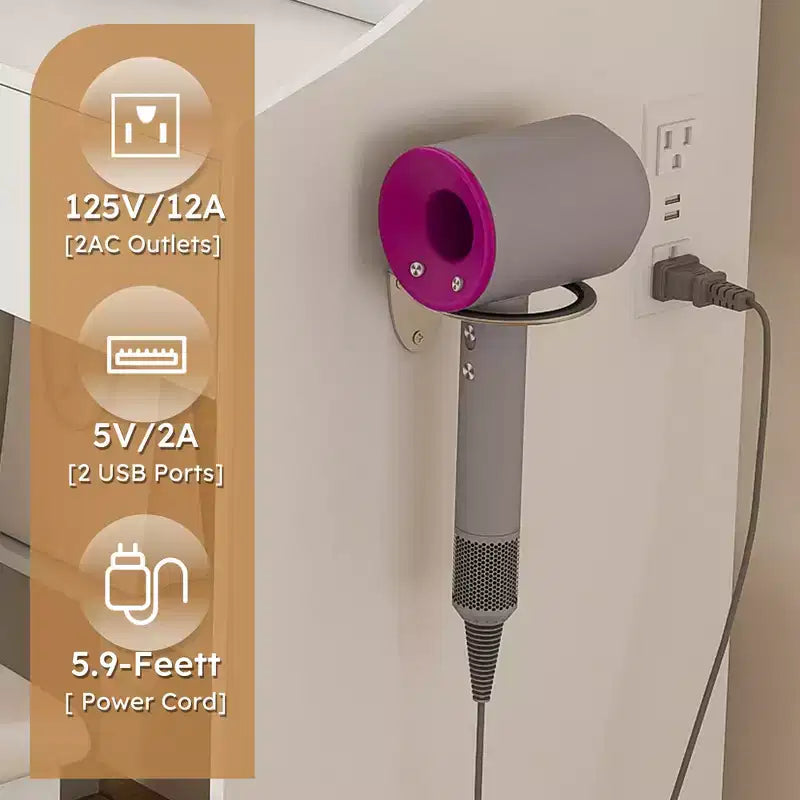 Coiffeuse JVNOXK avec miroir lumineux LED et prise électrique, 3 tiroirs, 7 étagères et tabouret de rangement, convient aux femmes, blanc