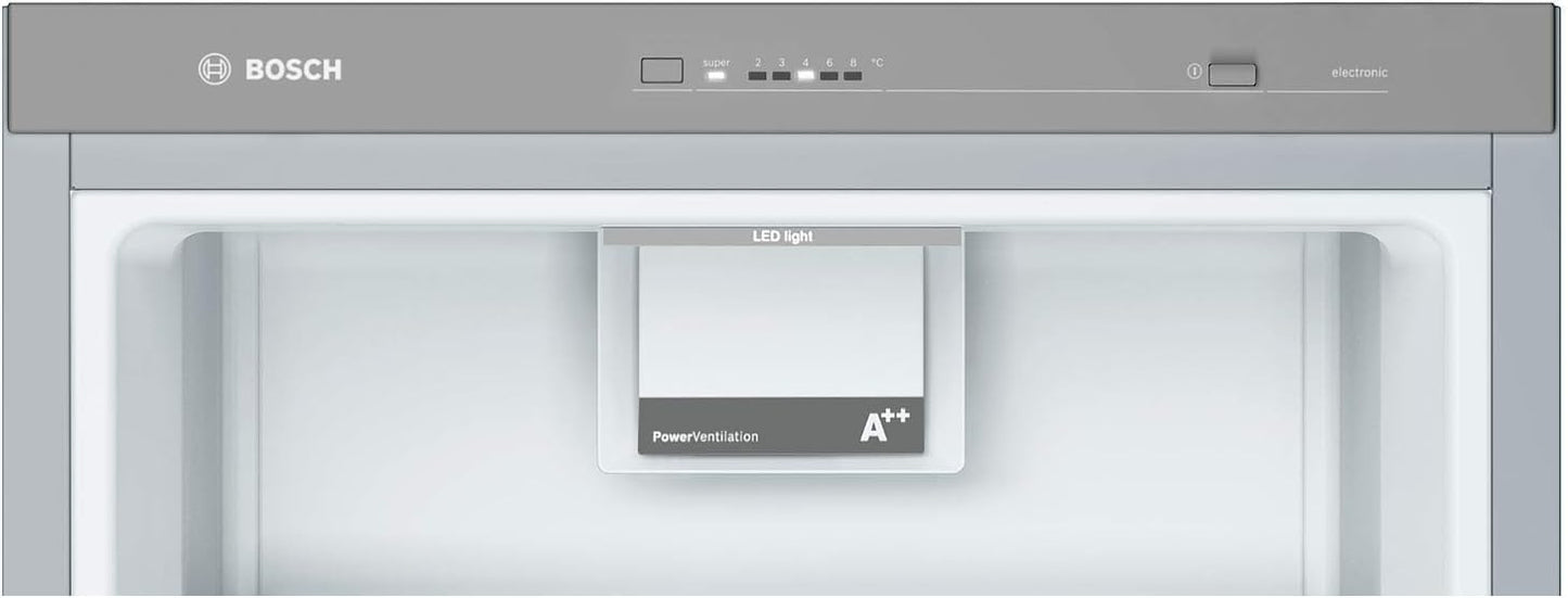 Bosch KSV33VLEP-Série 4 Réfrigérateur pose-libre - 324 litres - 176 x 60 cm - Inox