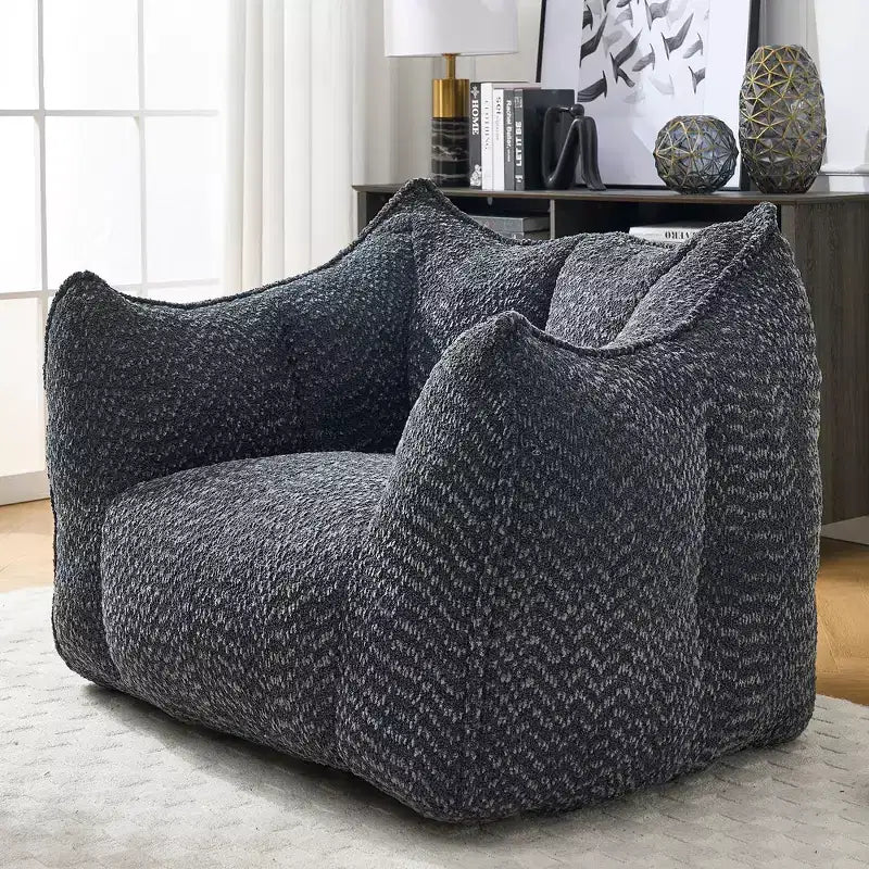 Fauteuils canapés avec mousse haute résilience pour salons et chambres, canapés paresseux carrés confortables, canapés pour adultes pour jouer, lire et regarder la télévision