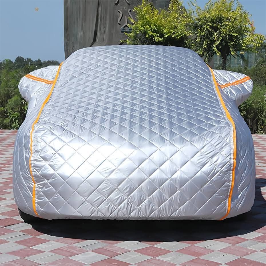 Protection Véhicule Anti-Grêle Durable -- Housse Matelassée Orange, Housse voiture anti grêle, Bache voiture anti grêle, Housse anti grêle pour