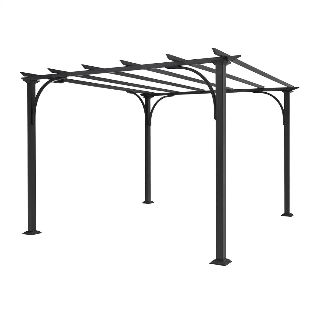 Pergola en métal noir