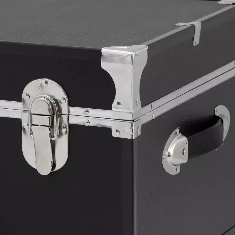 Seward Rover Valise 76 cm à roulettes avec serrure, noire : Rangement de camping à roulettes, MDF et acier, capacité de 27,2 kg