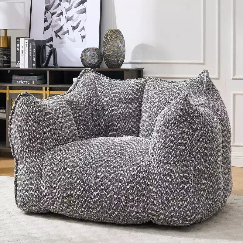 Fauteuils canapés avec mousse haute résilience pour salons et chambres, canapés paresseux carrés confortables, canapés pour adultes pour jouer, lire et regarder la télévision