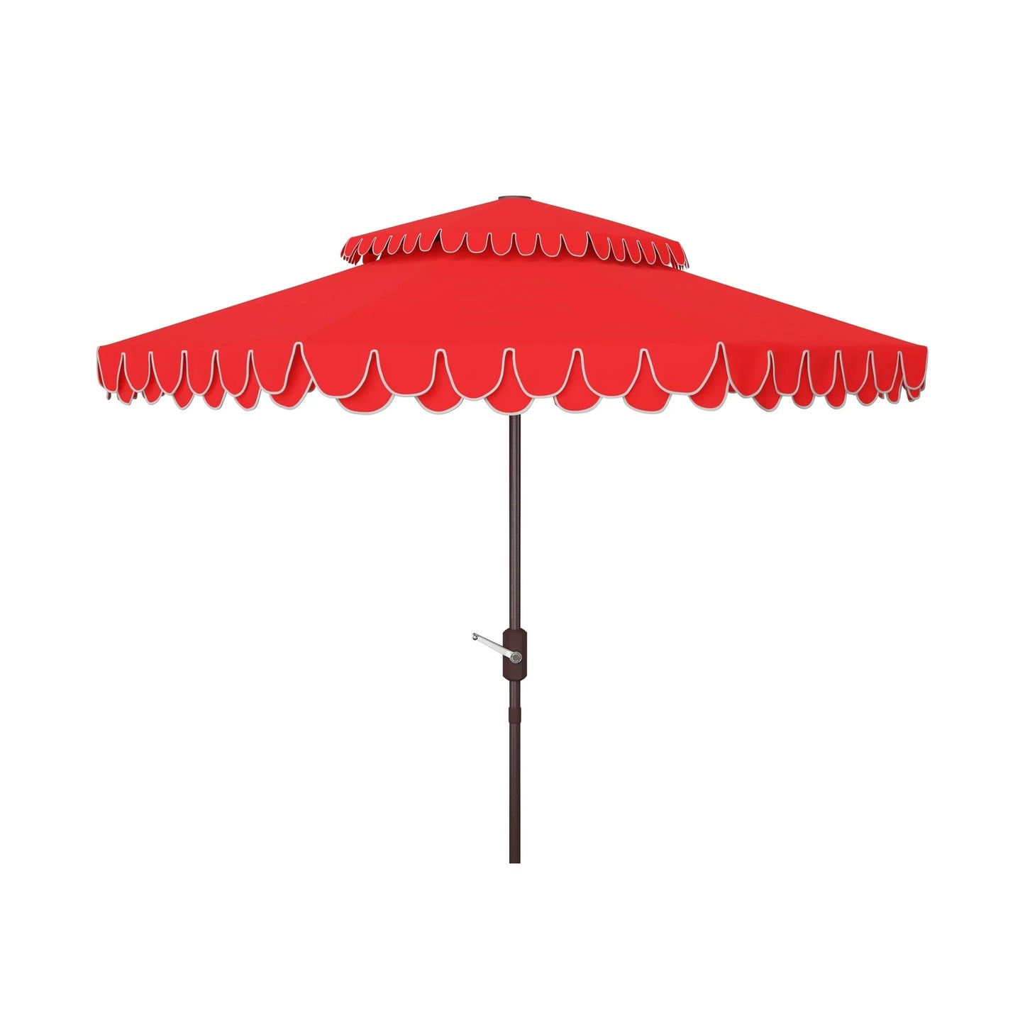 Parasol déporté double toit 274 cm avec cantonnière Kjerstin SAFAVIEH Outdoor