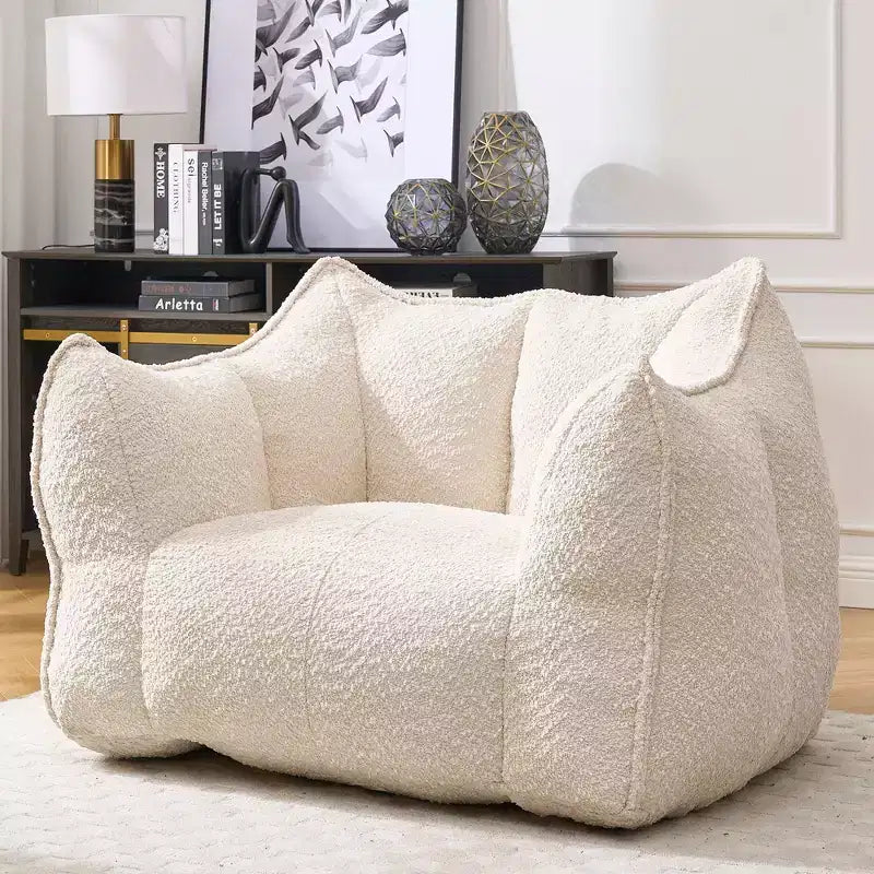 Fauteuils canapés avec mousse haute résilience pour salons et chambres, canapés paresseux carrés confortables, canapés pour adultes pour jouer, lire et regarder la télévision