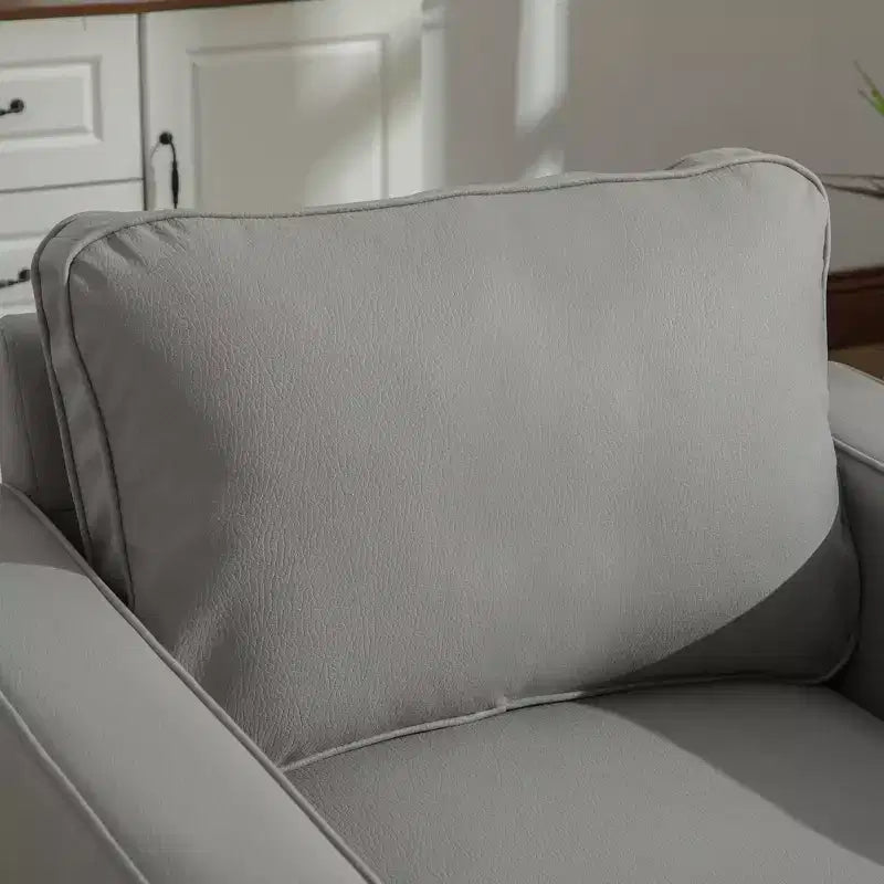 Fauteuil pivotant à 360° avec rangement dissimulé, fauteuil club une place avec oreiller pour salon, chambre, salle de lecture - ModernLuxe