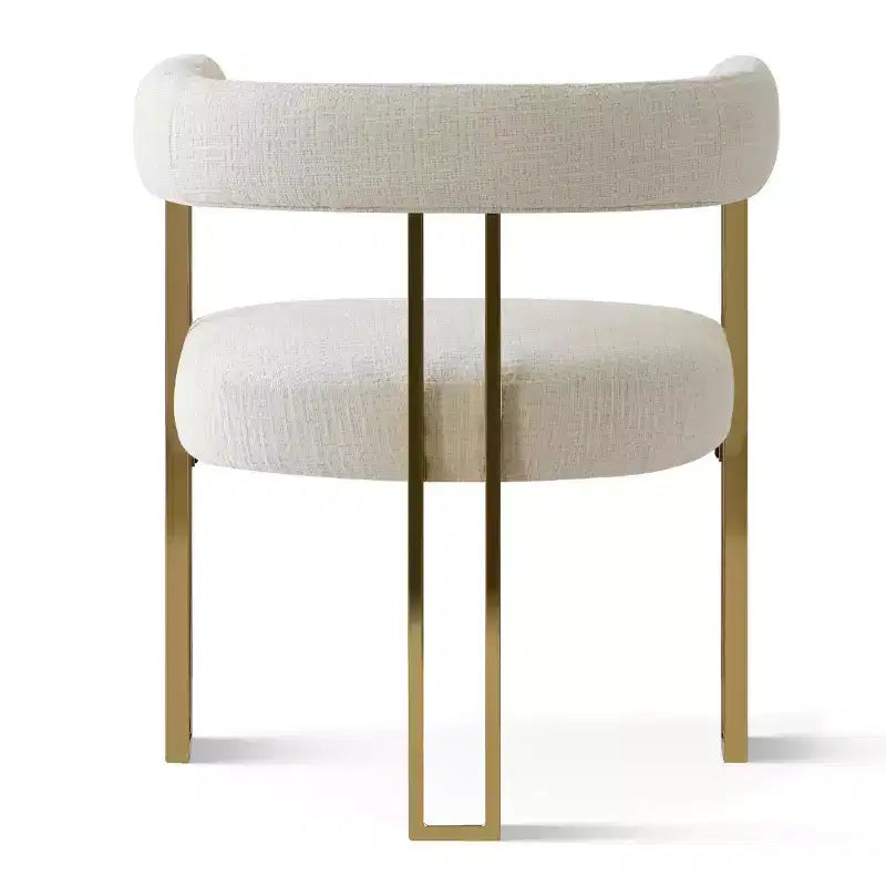 Ensemble table à manger ronde extensible en ovale avec 4 fauteuils en velours, design piédestal moderne, jusqu'à 8 personnes - Panipeachy