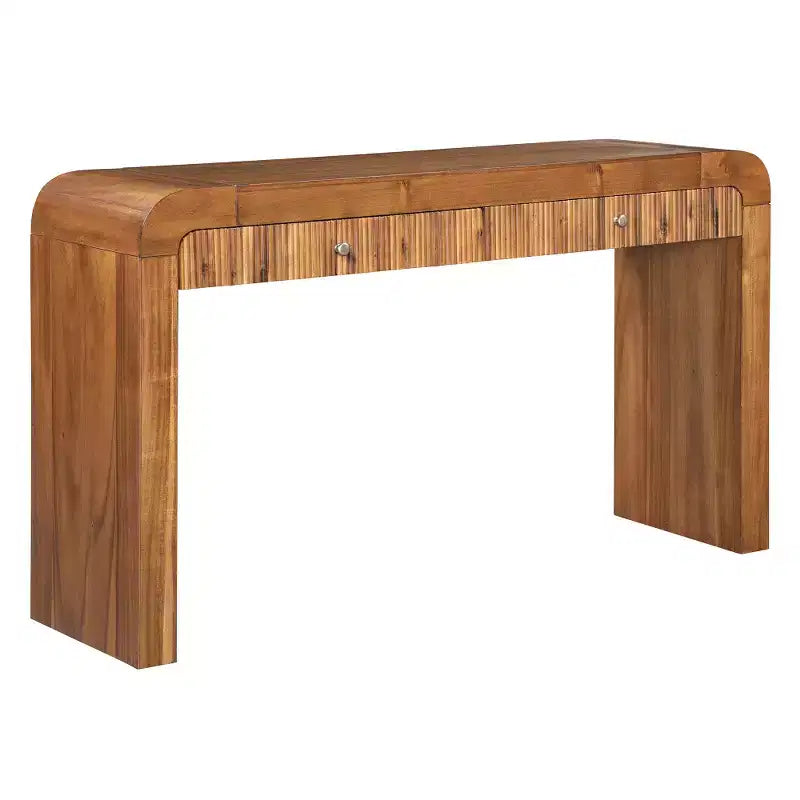 Console rustique Whisen Table d'entrée Table d'appoint avec tiroir à façade cannelée