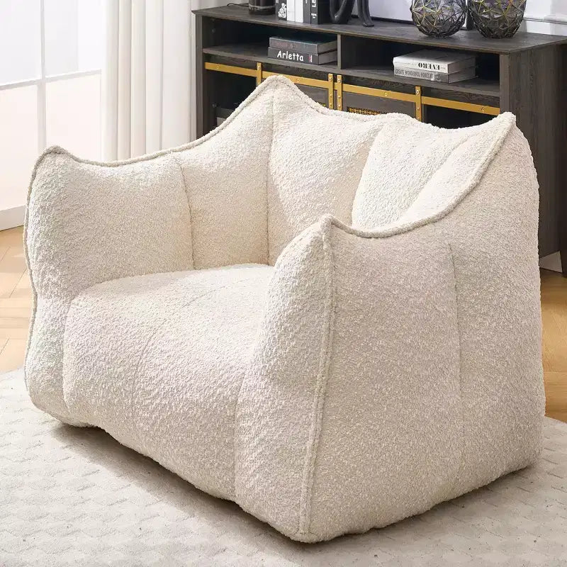 Fauteuils canapés avec mousse haute résilience pour salons et chambres, canapés paresseux carrés confortables, canapés pour adultes pour jouer, lire et regarder la télévision