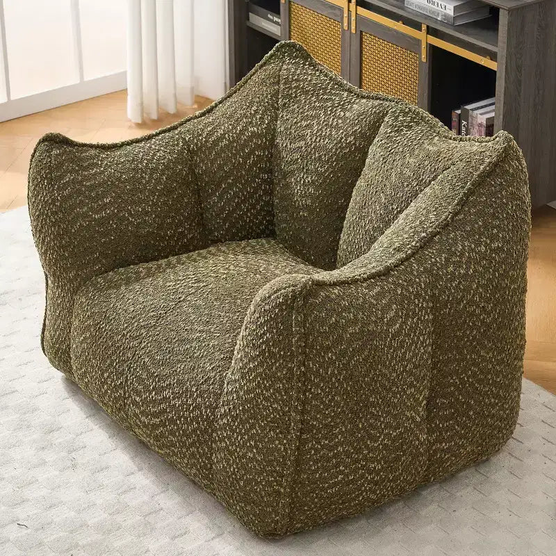 Fauteuils canapés avec mousse haute résilience pour salons et chambres, canapés paresseux carrés confortables, canapés pour adultes pour jouer, lire et regarder la télévision